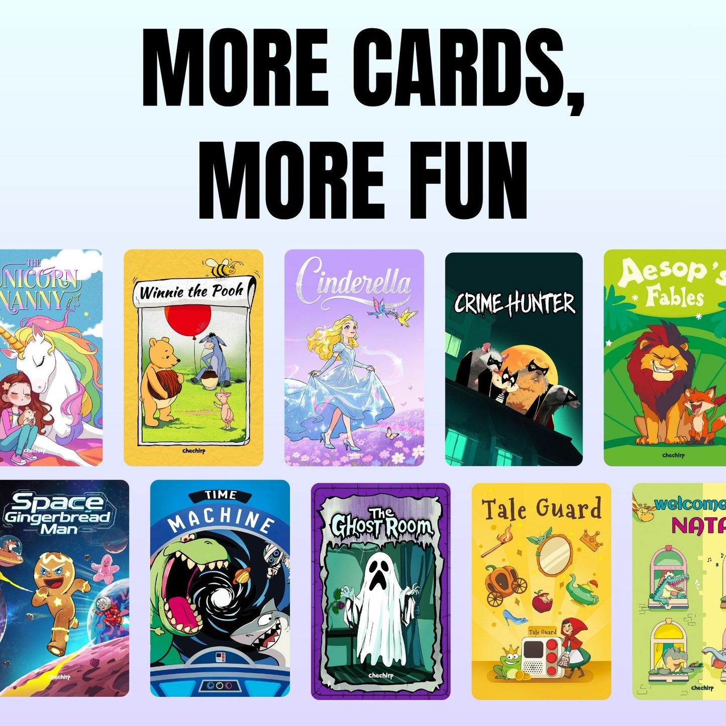 Chechirp Box, Kid-led Audio Adventures.