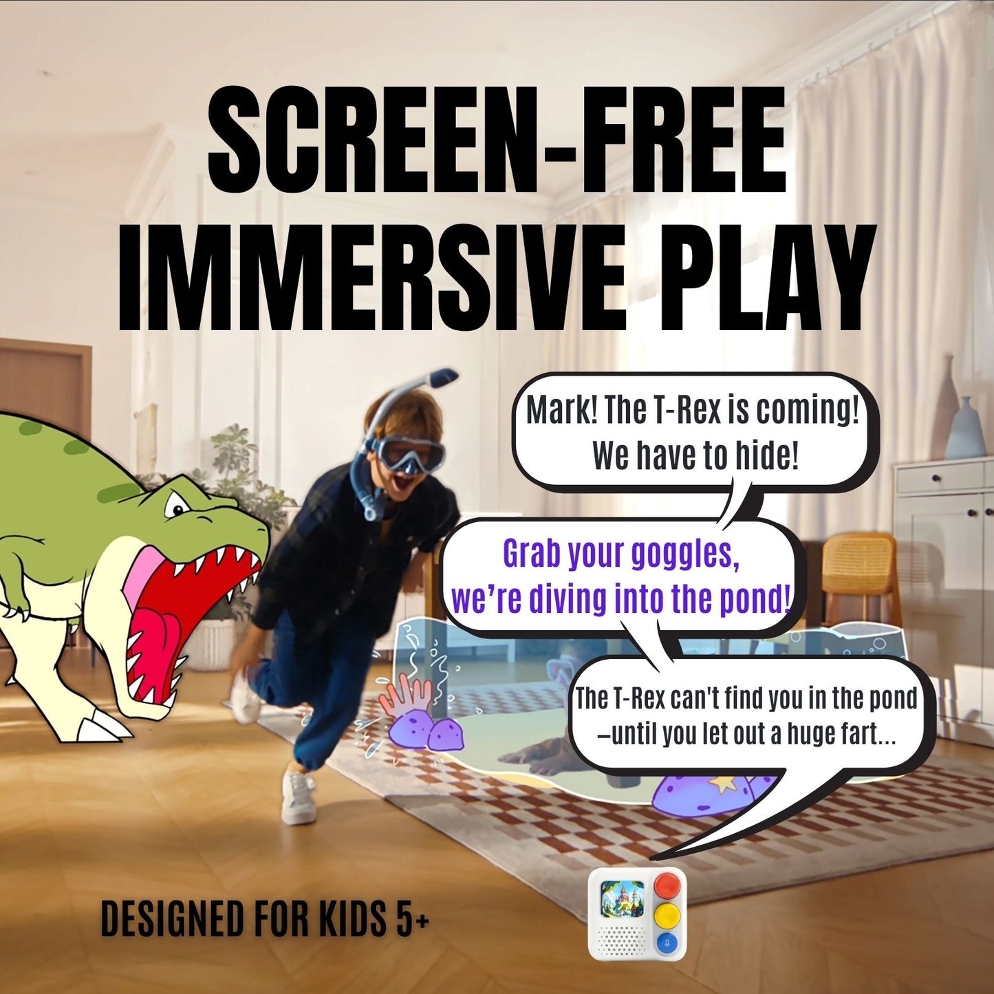 Chechirp Box, Kid-led Audio Adventures.